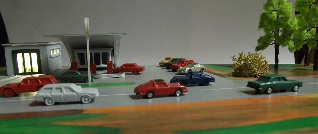 Mercator – Diorama Tankstelle Caltex – Mehr Licht