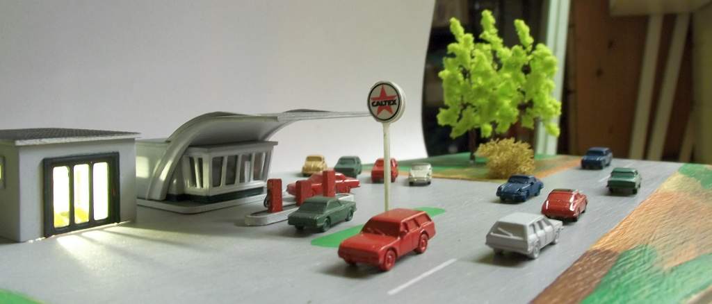 Mercator – Diorama Tankstelle Caltex