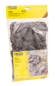58462 Felsplatte »Basalt« aus Struktur-Hartschaum, zum Einmodellieren, verpackt im Polybeutel, 32 x 21 cm