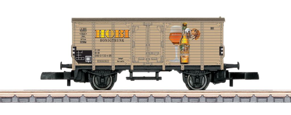 Märklin 98163 – Märklin Z-Güterwagen G10 mit Sonderdruck “Westheimer HOBI Honigtrunk”