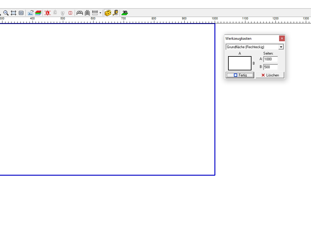 Grundfläche erstellen in Scarm