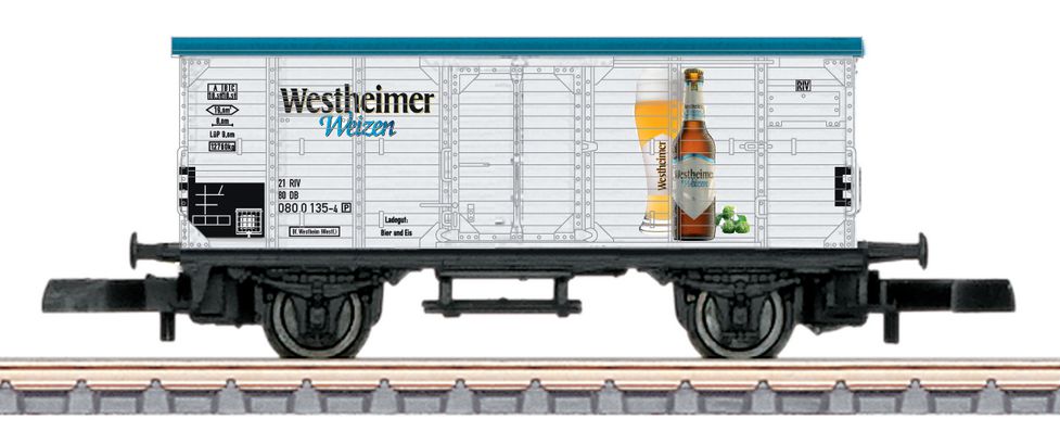 Märklin 98165 – Märklin Z-Güterwagen G10 mit Sonderdruck “Westheimer Weizen”